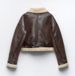 Women's New Double-sided Short Jacket Winter Motorcycle Style Fur One-piece Warm Jacket_ecoleips.com