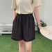 K Shorts, Women's Lace Up Retro Classic Elastic High Waisted Loose Casual Pants_ecoleips.com