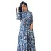 Women’s Clothing Autumn Middle East Women's Fashion Printing Temperament Big Swing Shirt Lace Dress Southeast Asia_ecoleips.com