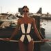 Aria Basics 2026 New One-Piece Swimsuit Women, European And American Bikini, Sexy Cross-Border Patchwork Swimwear Wholesale, Bikini_ecoleips.com