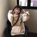 girl Feil Island Design Women, Autumn And Winter New Lazy Style, High-end Feel, Lantern Sleeve, Loose Mori Style Knitted_ecoleips.com