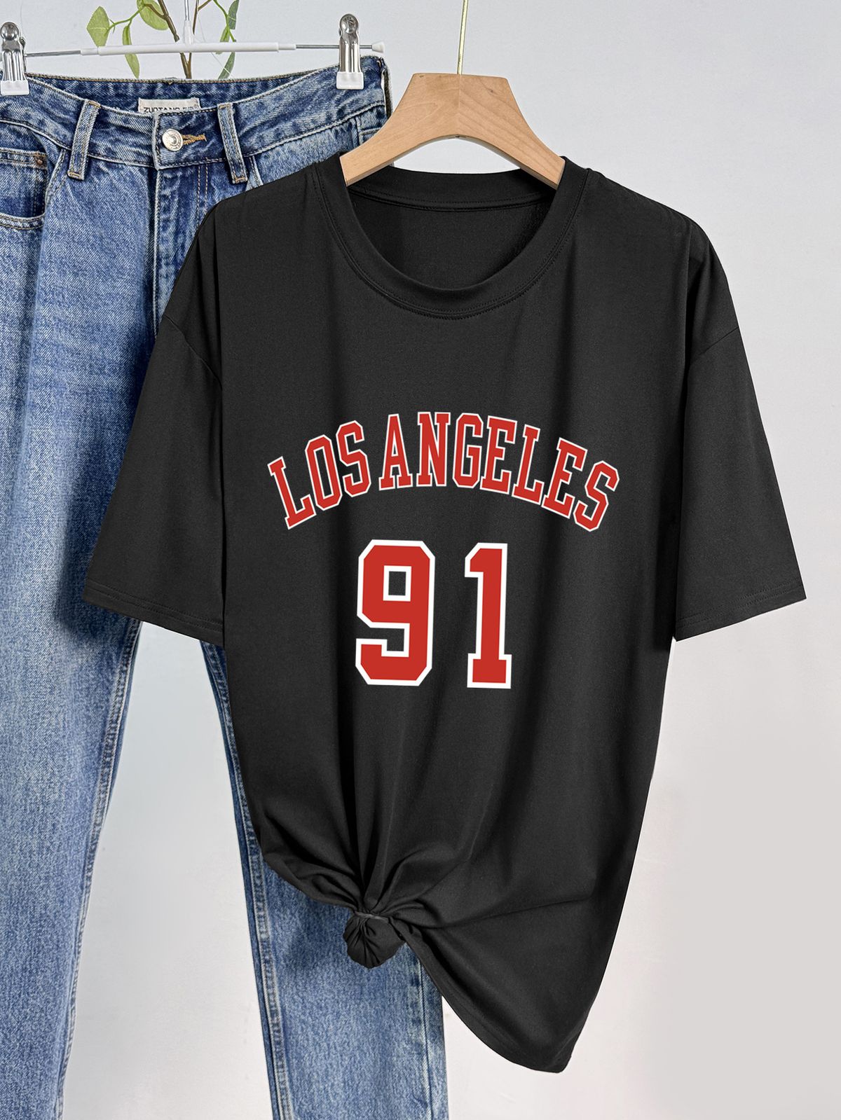 Women's Casual Sports Top Style Multi Color Round Neck Short Sleeve Simple Fashionable Solid Printed T-Shirt_ecoleips.com