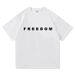 Freedom Charlie Kirk T-shirt Cotton Loose Casual Female/Male Tshirts Unisex Streetwear America American Fashion Women T Shirts_ecoleips.com