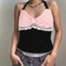 AD519 Cross-border Summer New Sweet And Spicy Sexy V-neck Lace Halter Polka Dot Slim Fit Short Top_ecoleips.com