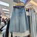 Women's High-Waisted Wide Leg Cropped Jeans Slimming Loose Fitting Mid-Length Straight Leg Retro Style Summer 2025 New_ecoleips.com