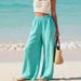 Women's Summer Thin Casual Loose Slimming Solid Color Long Pants New Clothing_ecoleips.com