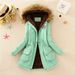 Women's Clothing Fleece-Lined Hooded Jacket With Drawstring - Cozy Winter Coat For Plus Size, Casual & Commuter Style (Multiple Colors & Sizes)_ecoleips.com