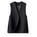 Women's Chic Sleeveless Jacket Spring Autumn Style Suit Vest Layered Outerwear 2026 New Fashion_ecoleips.com