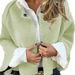 Women's Oversized Batwing Sleeve Short Coat - Soft & Warm Pure Color Cashmere-Like Fall Winter Outerwear (Multiple Colors & Sizes)_ecoleips.com