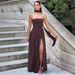 Women's Clothing Summer Women's Sexy Patchwork Backless Strapless Dress Style Solid Color Slit Fashion For Formal & Casual For Women_ecoleips.com