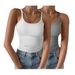 Women's Cross-border Tank Top, New Slim-fit Fashion, Versatile Elegant, Accentuates The Bust And Waist, Suitable For_ecoleips.com