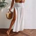 Women's Clothing New Beach Cover Skirt Slit Thigh Cover Skirt_ecoleips.com