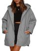 Aria Basics INS European And American Foreign Trade 2023 Women's Winter Coat Casual Diamond Quilted Hooded Lightweight Jacket_ecoleips.com