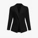 Women's Clothing Autumn And Winter Solid Color Lapel Suit Long Sleeve Button Decoration Slim Fashion Coat_ecoleips.com