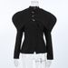 Women's Clothing Women’s Elegant Tweed Blazer – Classic Black & White Slim-Fit Jacket (S-L)_ecoleips.com