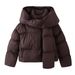 Women's Detachable Scarf Hooded Puffer Coat –Winter Fashion, Warm Quilted Jacket For Streetwear & Travel_ecoleips.com