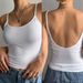 Women's Strappy Cami Top | Lace Trim Scoop Neck Tank | Layering Stretch Basic For Casual & Dressy Outfits_ecoleips.com
