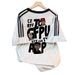 Women's Heavyweight Pure Cotton T-Shirt Loose Fitting Striped Short Sleeved Top Cartoon American Print New Summer_ecoleips.com