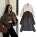 Women’s Casual Zip-Up Jacket – Lightweight Polyester Blend With Stand Collar (S-L, Earth Tones, EU/US Versatile Layering Essential)_ecoleips.com