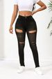 Women's Clothing Summer New Style Ripped Versatile Slim Hip Lifting Pencil Pants Long Pants_ecoleips.com