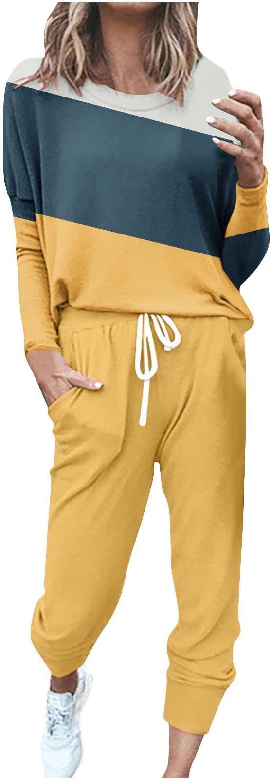 Women's Loose Long Sleeve Casual Suit Solid Color Clothing Set Autumn Winter New Arrival_ecoleips.com