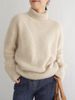 girl New Inner Wear Lazy Style Korean Version Base Shirt Knitted Top Autumn Winter 2025 Thickened High Neck Sweater For Women_ecoleips.com