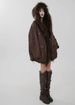 girl 2025 Winter New Style Raccoon Collar Rabbit Reversible Fur Parka Mid-Length Women's Coat_ecoleips.com