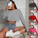 Cross-Border Foreign Trade European And American Hot-Selling Women's Short-Sleeve T-Shirt Striped Comfortable_ecoleips.com