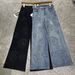 Women's Slimming Stretchy Denim Jeans American Style Floral Rhinestones Wide Leg Straight Leg Fashionable New Spring Design_ecoleips.com