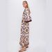 Aria Basics Aria Basics European American Cross-border 2025 New Fashion Printed Elegant Versatile Linen Dress For , , And_ecoleips.com