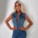 Women's Clothing Slim Fit Denim Jumpsuit For Women Sexy Tight Fitting Fashionable American Style New_ecoleips.com