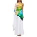 Women's Clothing Temperament Elegant Printing Greek Style One Shoulder Slit Long Dress_ecoleips.com
