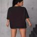 Summer New Women's Fashion Casual Home Commuter Versatile Crew Neck Short Sleeve T-Shirt_ecoleips.com