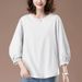 This Spring And Summer, This Stylish, Ageless, Versatile T-Shirt With Hong Kong-Inspired Lantern Sleeves And Short Sleev_ecoleips.com