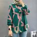 Women's Clothing Fashion Long Sleeved Printed Shirts For Women Autumn New Retro Casual Button Tops_ecoleips.com