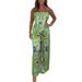 Women's Clothing New Fashion Leisure Expert Sexy Suspenders Printed Loose Ladies Trousers Suit_ecoleips.com
