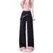 Side Zipper Wide Leg Jean Women 2025 Spring Summer New High Wait Looe American Style Color Block Petite Straight_ecoleips.com