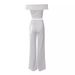 Women's One Shoulder Top + Long Pants Set_ecoleips.com