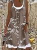 2021 European And American Cross-border Wish Foreign Trade Women's Loose Fashion Digital Print Casual Dress 9147_ecoleips.com