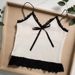 2026 Summer New Bow Camisole With Lace Trim For Layering Or Outerwear_ecoleips.com