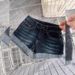 Petite Women's Low Waisted Rolled Up Denim Shorts, 2026 Summer New Style, Hot Girl Style, Stretchy, Tight Fitting, Slimming, Versatile Hot Pants_ecoleips.com