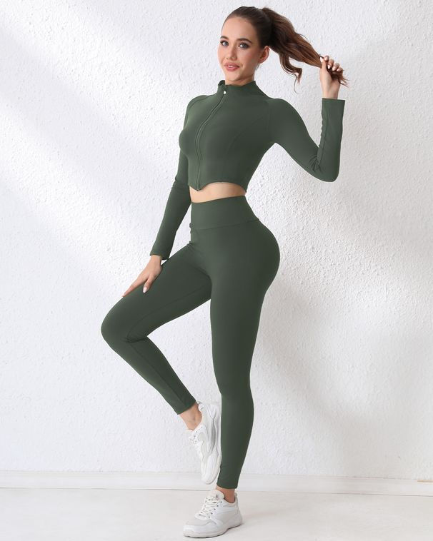 Women's Clothing Women's Slim Fit Quick Drying Sportswear Set European American Style Hip Lifting Breathable Fitness Yoga Wear_ecoleips.com