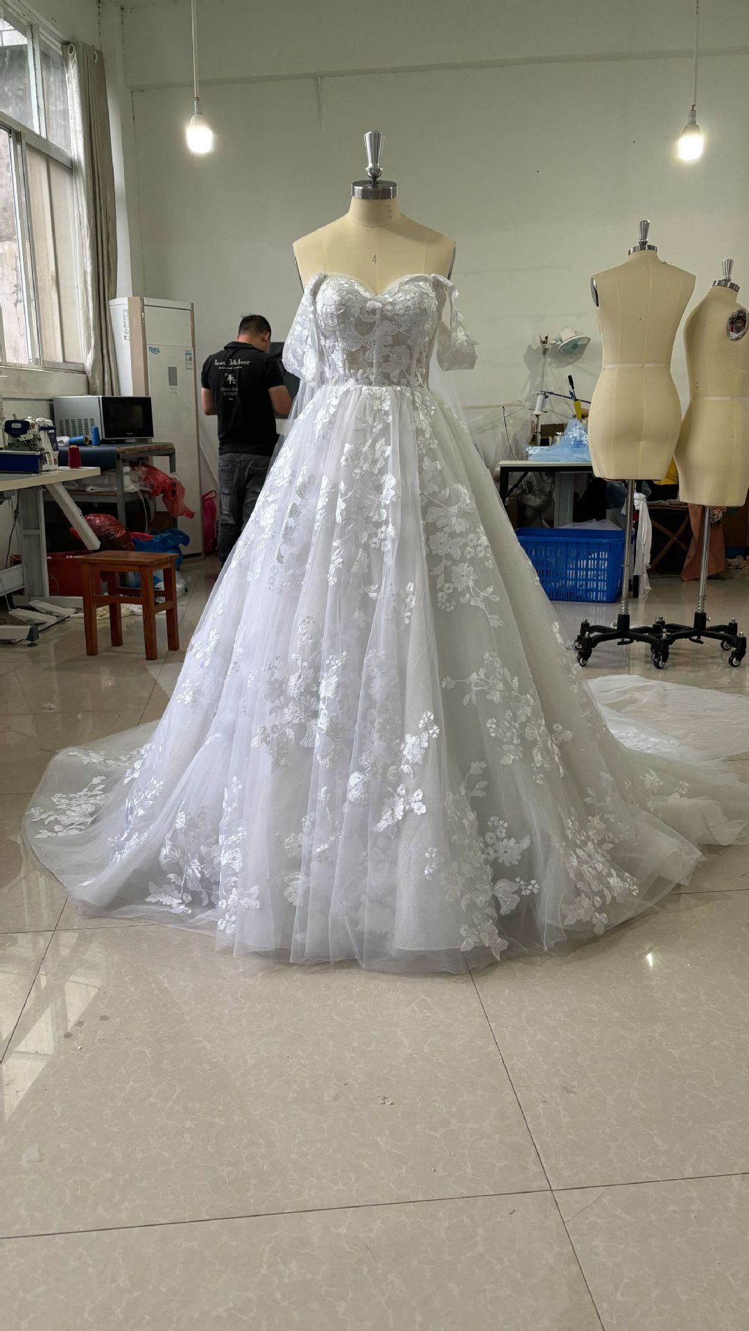 Light wedding dress French 2025 new bride trailing simple atmosphere high end one shoulder retro temperament main yarn summer_ecoleips.com