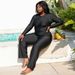 Women's Clothing New One Piece Swimsuit Printed Long Sleeved Swimsuit Female Large Size Suit Surfing Suit_ecoleips.com