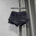 Women's Light Blue Rolled Cuff Denim Shorts, Distressed Casual Jean Shorts With White Inner Layer, Low Waist Summer Streetwear Shorts For Daily Outdoo_ecoleips.com