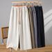 High Waisted Patchwork Cotton Linen Straight Leg Pants Loose Fit Casual Slimming Long Trousers For Women Spring Summer New Style_ecoleips.com