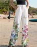 Women's Clothing Trousers Positioning Printing High Waist Pocket Loose Casual Pants_ecoleips.com