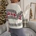 "Whimsical Reindeer Knit – Festive Fair Isle Crewneck For Cozy Holiday Magic (S/M/L/XL, Snow White) – Jingle-Free Joy"_ecoleips.com