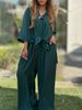 Women's Casual Loose Trouser Set Fashion Autumn Winter Solid Color New Clothing_ecoleips.com