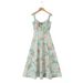 French-style Floral Print Camisole For Women, 2023 Summer New Style, European And American Sexy Strapless Tie-up Slit_ecoleips.com
